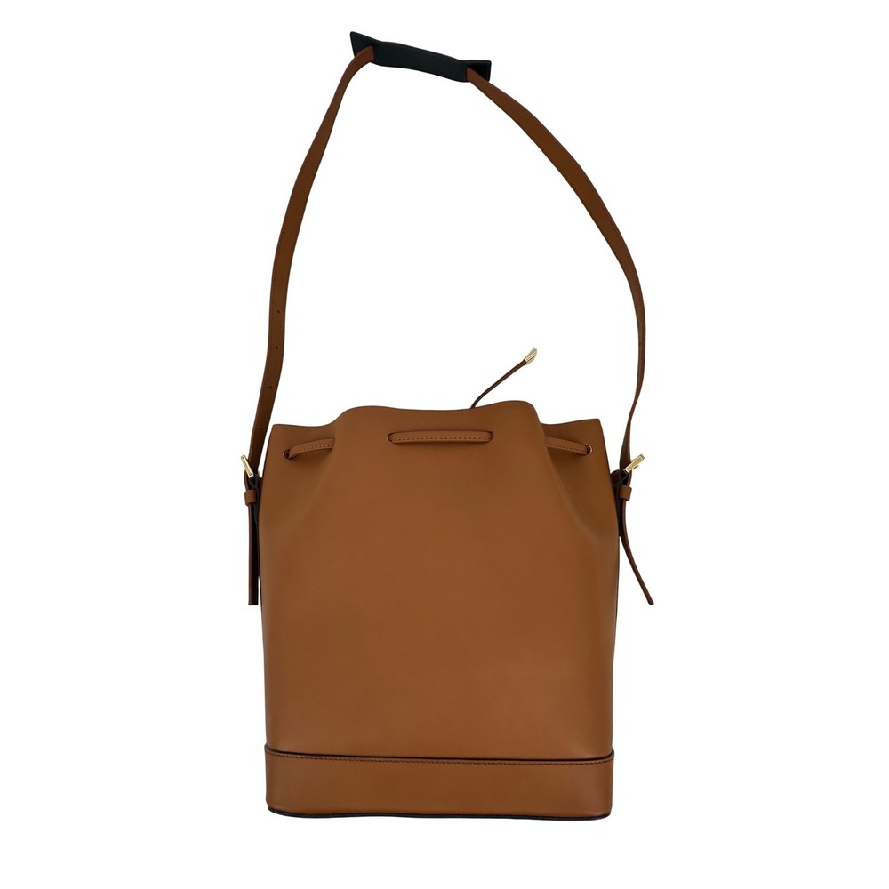 PARIS/64 Always Caramel Bucket Bag Cognac Brown Leather Drawstring Spain Luxury - Picture 5 of 16